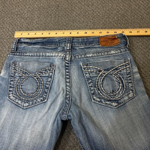 Big Star LIV Jeans Womens 30XXL Blue Low Rise Boot Cut Distressed 30 XXL - Picture 11 of 13
